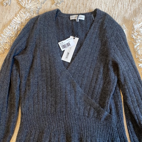 White + Warren wrap effect dress - Picture 3 of 5